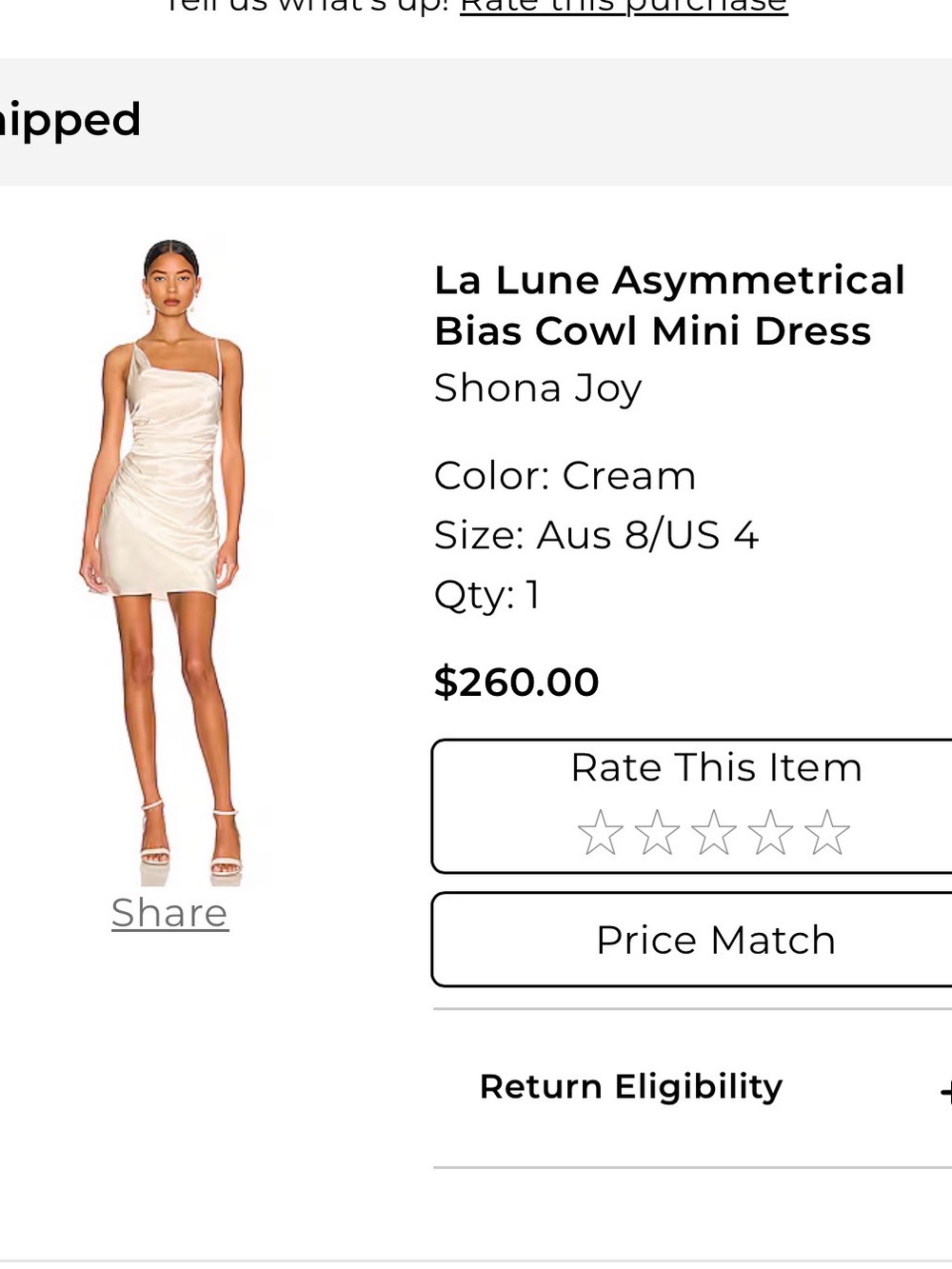 Shona Joy Champagne Slip Dress